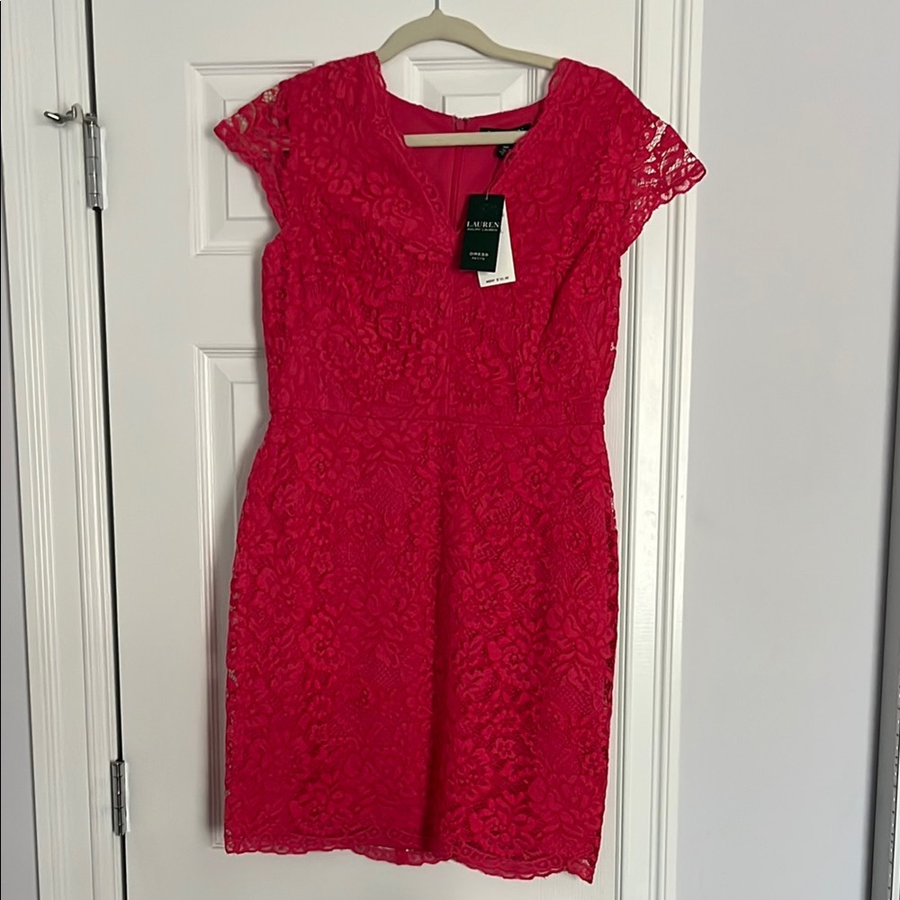 Ralph Lauren Pink Lacey Dress